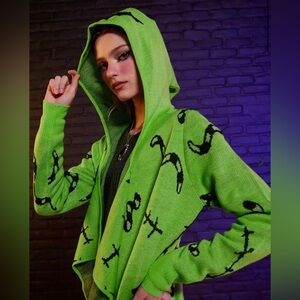 Disney Villians Oogie Boogie Glow-In-The-Dark Drape Cardigan